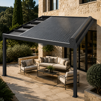 Automatic Aluminium Alloy Awning, Retractable Waterproof Awning for Patio & Terrace Outdoor