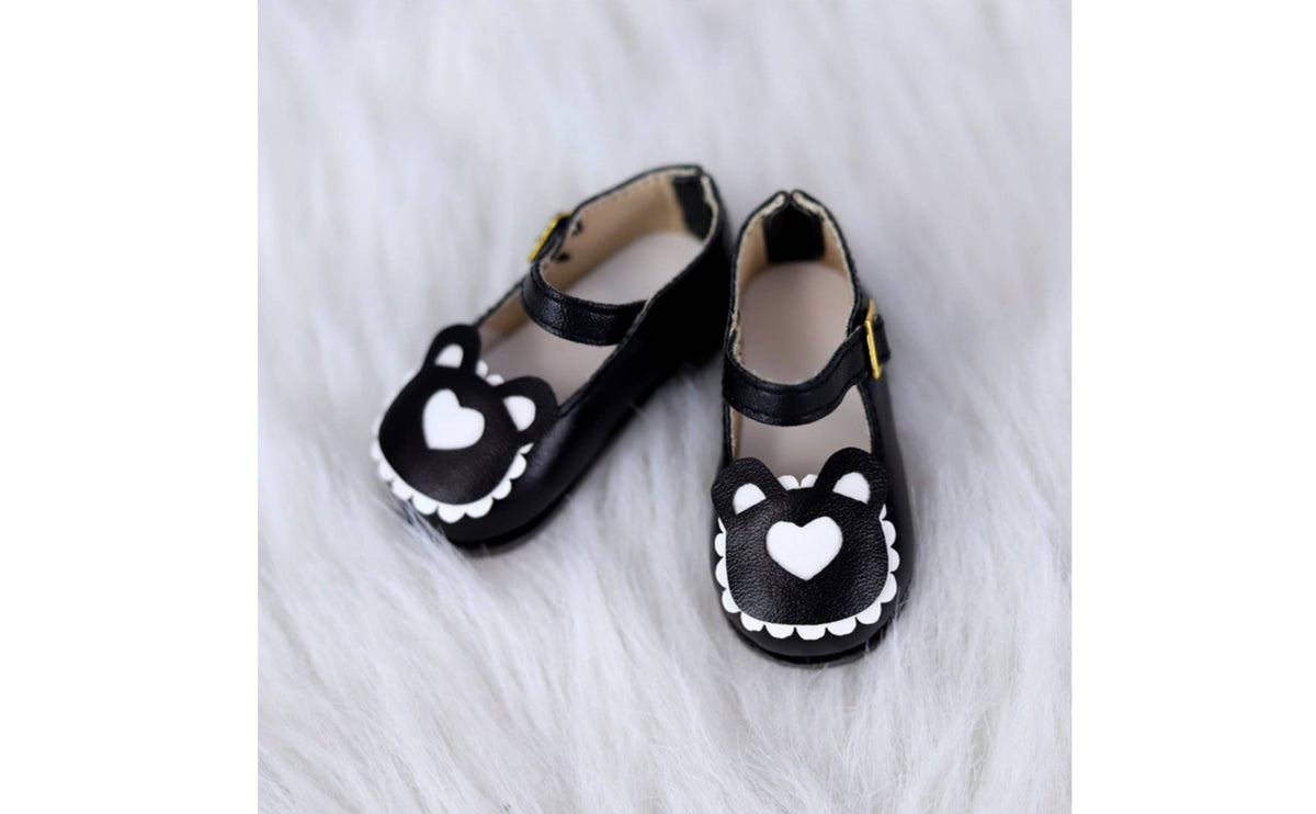 Affectionate Kitten Doll Shoes Anime Style BJD Ankle Strap Shoes PU Leather