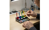 Watch Repair Oil Dish with Pens Professional Watch Oil Cup Stand with Pens Desktop Tool for Watchmakers