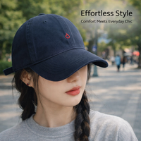 Wide Brim Embroidered Baseball Cap for Men, Ladies Sun Hats Packable Adjustable Strap, Outdoor Activities Casual Wear Size