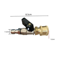 Sturdy Metal Build Pressure Washer Quick Coupler Washer Adapter Valve Leak Secure Connection High Pressure Hose Connector for Car Wash, Garage