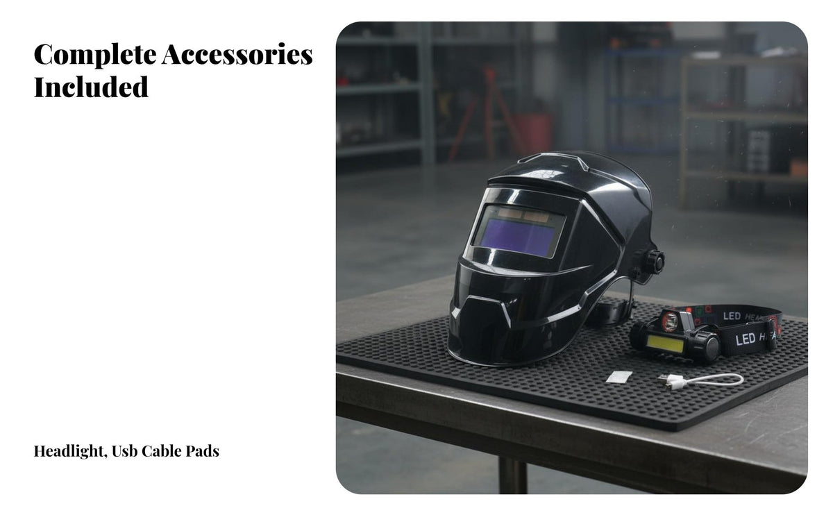 High Temperature Resistant Auto-Darkening Metalworking Helmet /IR Protection Auto Darkening Metalworking Helmet Fast Switching Speed