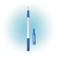 Telescoping Swimming Pool Cleaning Pole Anti-Slip Aluminum Pool Pole with Plastic Grip Ribbed Rust Proof for Spas