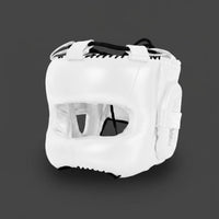 Full Face Sparring Headgear Thickened Ear Protection Boxing Headgear Tear Resistant PU Crossbar for Fighters, Competition