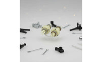 2 Pieces RC Car Differential Shaft High Strength RC Differential Assembly Easy to Install Remotes Car Gearbox for Wltoys