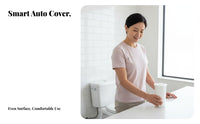 Extra Large Coverage Automatic Toilet Seat Cover Refill Skin-Friendly Disposable Toilet Seat Cover No-Slip Design Film Roll for Public Restroom Users, Travelers, Facility Managers
