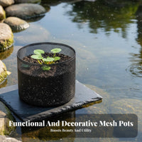 4 Piece Water Lily Planting Pots Plant Mesh Bags Lotus Growing Container