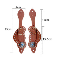 Western Spur Straps Comfortable Wear Western Horse Spurs Lightweight
