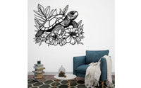 Decorative Cutout Metal Turtle Wall Art Nature Inspired Sea Turtle Wall Art for Living Room