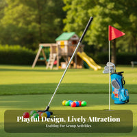 Kids Putting Club Lightweight Dual-Sided Putting Club Sports Equipment Non-Slip Grip Aluminum Alloy Shaft