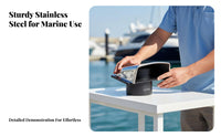 Stainless Steel Boat Cowl Vent Intake Exhaust Cowl Ventilation Unit Boat Clamshell Ventilation Unit Waterproof for RVs