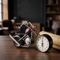 Motorcycle Desk Timepiece Vintage Motorcycle Timepiece for Entryway