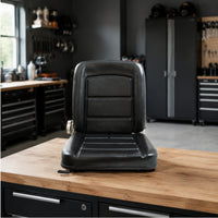 Adjustable Loader Seat Forklift Driver Seat Padded Cushion for Warehouses, Farms