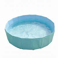 Thickened PVC Foldable Kiddie Pool Flat Base Folding Pool for Children, Kids