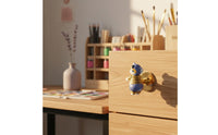 Cartoon Animal Cabinet Handle No Required Cartoon Animal Drawer Knob Creative Self Cabinet Handle for Children, Playroom, Nursery