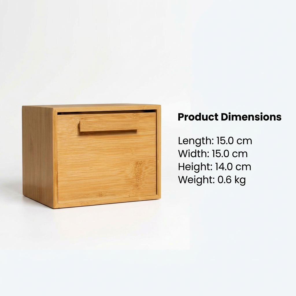 Tissue Box Bamboo Lid, Modern Minimalist Tissue Box Cover, Bamboo Lid Tissue Box Holder, Rectangular Tissue Dispenser Box