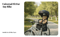 Three-Point Safety Belt Rear Mounted Child Bike Seat Leg Guards Rear Child Bike Seat Armrest