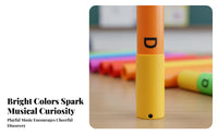 8 Pieces 8-Note Sound Tube Set Colorful Design Tuned Percussion Tubes Color Coded System Diatonic Scale Tubes for Preschoolers, Young Children