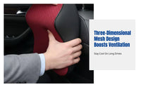 Breathable Mesh Viscoelastic Foam Headrest, Universal Fit, Neck Support, Comfortable for All Seasons