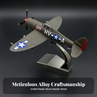 1;72 P-47 Fighter Model  Diecastl U.star Symbol Insignia Wartime airplane Model Fighter Plane Detailed Reproduction