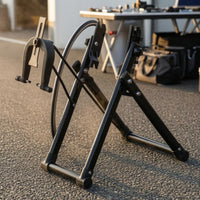 Aluminum Alloy Bike Wheel Truing Stand Anti-Rust Foldable Wheel Truing Stand Nickel-Plated Screws Compact Storage