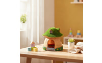 Fungi House Hideaway Freshwater-Safe Fungi House Ornament Aquarium Shelter with Moss Roof Non Textured for Shrimp