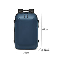 Large Capacity Vacuum Compression Backpack Business Expandable Travel Backpack Built-in Air Pump Rucksack Water-Resistant for Airplane
