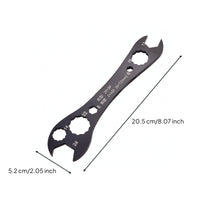 Slim Air-Conditioner Wrench Corrosion-Resistant HVAC Service Wrench Heavy-Duty Air Conditioning Spanner Multipurpose for Outdoor Unit Servicing