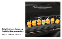 Easy to Install Cute Capybara Figurine Multi-Purpose Cute Capybara Statue Hand-Painted for Women, Adults, Center Console, Office Desk, Home