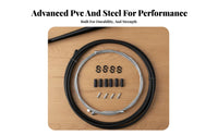 Mountain Bike Street Bike Wire Set Wear Resistant Cycle Brake Wire Set Gear and Brake Wire Housing Kit Effortless PTFE Inner