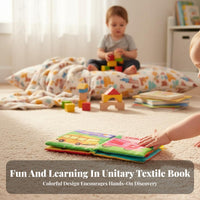 Materials Baby Cloth Book Washable Infant Crinkle Book Safe for Toddlers, Newborns, Tummy Time, Stroller, Car Seat