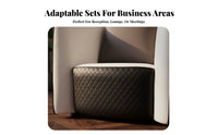 curved-Shaped Sectional Sofa Set Minimalist styling Reception Seating reconfigurable Design business-grade Furniture for Office Managers, curvedhitects, Waiting Room