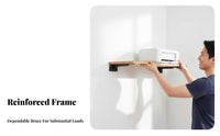 Straight vertical surfaceMounted Board Antiscuff Display Shelf Water-Resistant