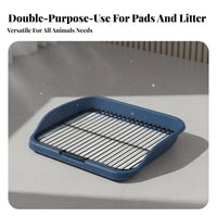 Dog Toilet with Mesh Easy to Clean Dog Potty Tray Pet Toilet with Mesh Keeps Paws Dry Indoor Puppy Potty Spray Guard