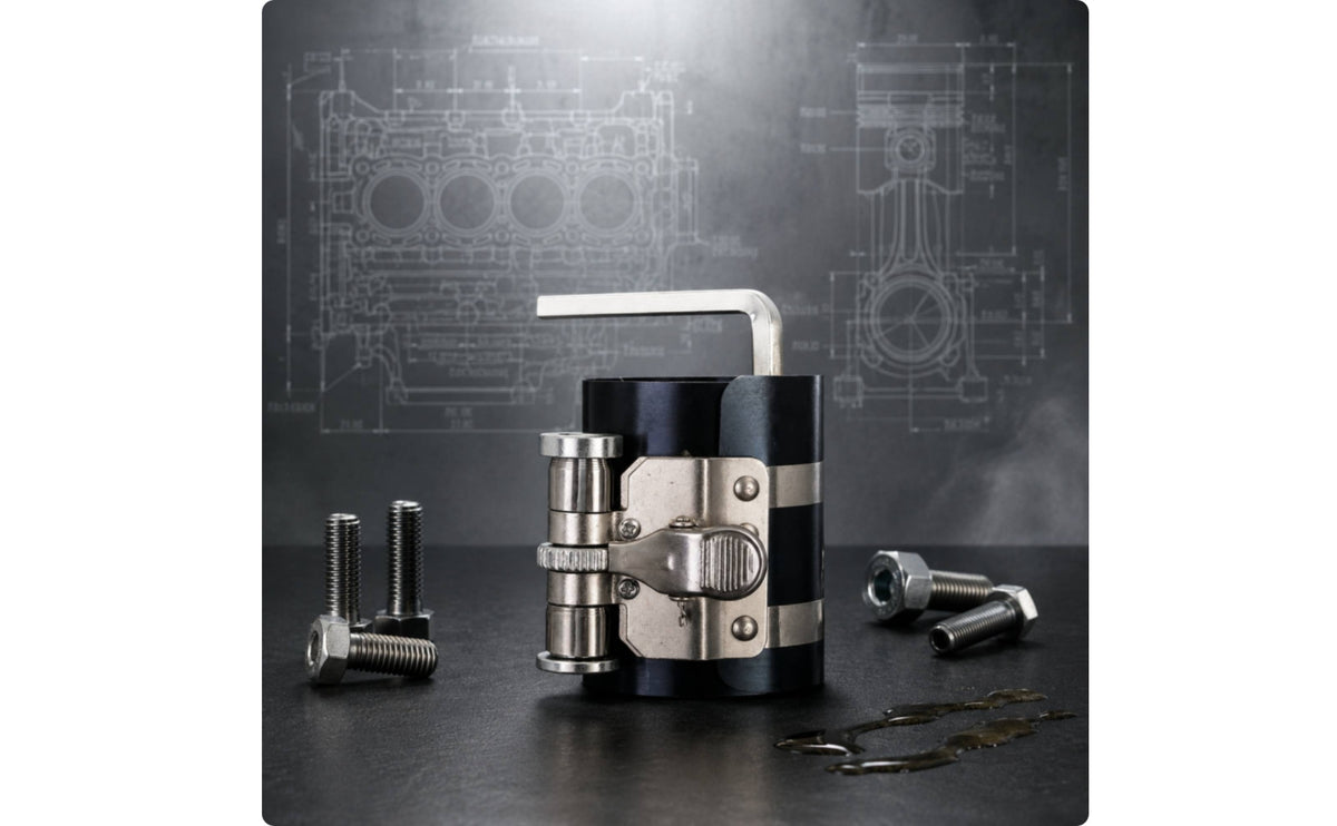 Adjustable Piston Band Compressors - Ratcheting Engine Repair Tool