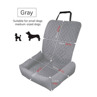 Waterproof Dog Cover Easy Installation Quilted Pet Car Bed for Travel