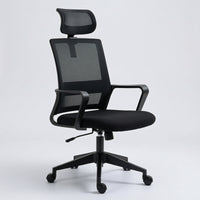 Mesh Chair with Headrest Ergonomic Mesh Office Chair Breathable for Telecommuters, Professionals, Study, Meeting Room