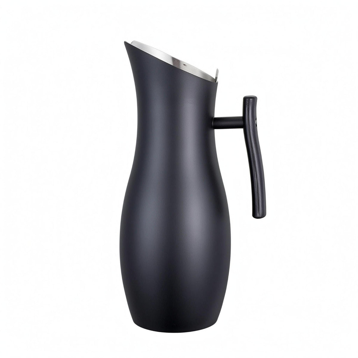 Stainless Metal Water Pitcher 2,000 Ml Side Handle Pitcher Single-Piece Drinkware