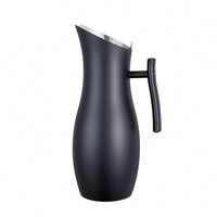 Stainless Metal Water Pitcher 2,000 Ml Side Handle Pitcher Single-Piece Drinkware