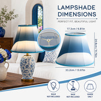 Large Mediterranean Coastal Fringe Lampshade for Floor Lamps