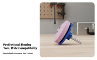 Yard Trimmer Ener High Hardness Mower Grinding Stone Wear-Resistant Lawnmower Ener Drill Attachment for Homeowners, Garden, Garage