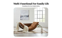 Multi-Functional Banana-Shaped Lounger with Footrest Padded padding Rocking Recliner Ergonomic Design rocking chair High Weight Capacity for Seniors, Readers, Parents, Balcony, resting, Relaxation, Living Room