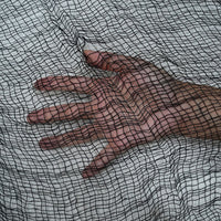 Halloween Coarse Mesh Fabric Decoration, Black Netting for Haunted House