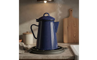 Coffee Pot with Lid Speckled Coffee Pot Glossy Teapot for Camping