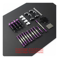 1/16 Scale RC Car Modification Kit Construction Metal Shock Absorber and Link Rod Set Easy Installation for Rough Terrain