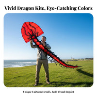 Creature Kite Vivid Segmented Body Striking Look for Beach