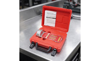 Tilt Caster Steering Axis Gauge Adjustable Wheel Alignment Gauge Professional Wheel Alignment Tool with Storage Case for Mechanics