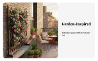 Supports Climbing Plants Expandable Lattice Trellis Decorative Expandable Lattice Panel Freestanding or Wall-Mounted Plant Support Multi-Purpose for Gardeners, Homeowners, Balcony, Patio, Yard, Backyard