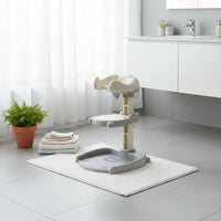 Infant Standing Bath Support Water Dispenser Holder Infant Standing Shower Aid Adjustable Infant Shower Stand for Young Children, Infants