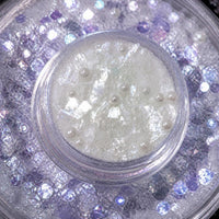 Iridescent Opal Pearl Nail Art Flakes for Christmas Decorations